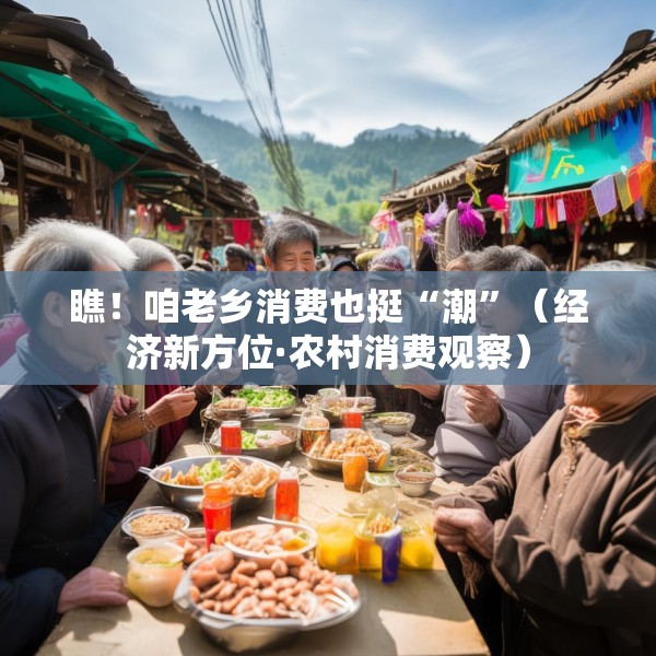 瞧！咱老乡消费也挺“潮”（经济新方位·农村消费观察）