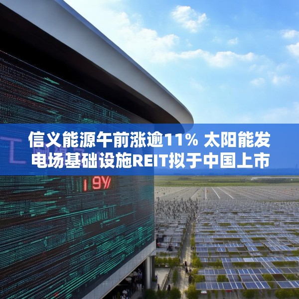 信义能源午前涨逾11% 太阳能发电场基础设施REIT拟于中国上市