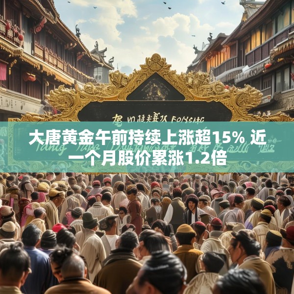 大唐黄金午前持续上涨超15% 近一个月股价累涨1.2倍