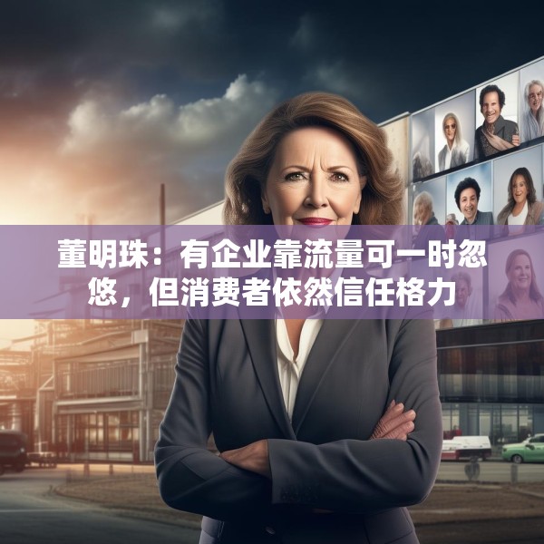董明珠：有企业靠流量可一时忽悠，但消费者依然信任格力