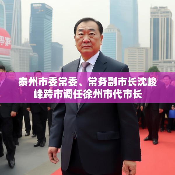 泰州市委常委、常务副市长沈峻峰跨市调任徐州市代市长