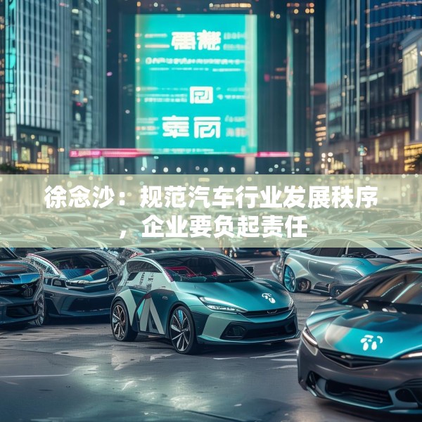 徐念沙：规范汽车行业发展秩序，企业要负起责任