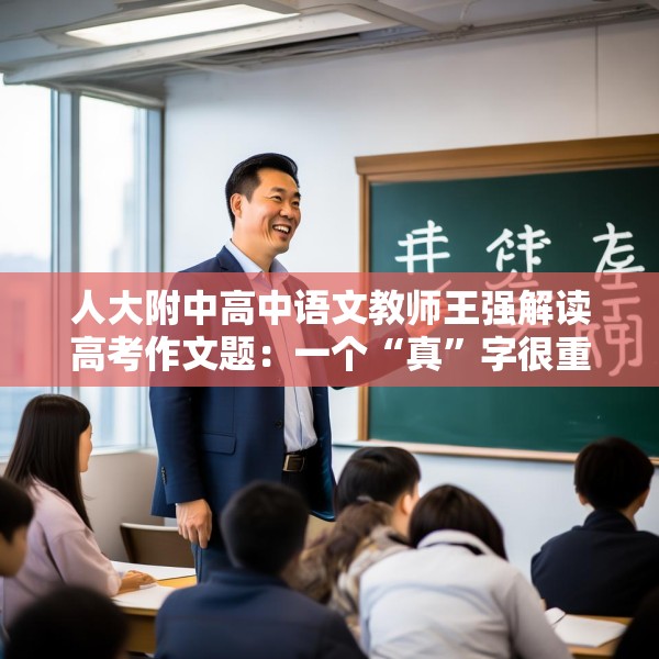 人大附中高中语文教师王强解读高考作文题：一个“真”字很重要