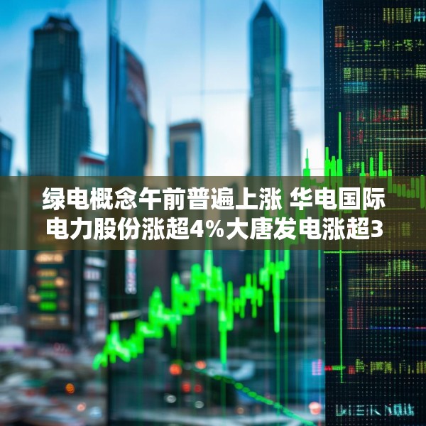 绿电概念午前普遍上涨 华电国际电力股份涨超4%大唐发电涨超3%