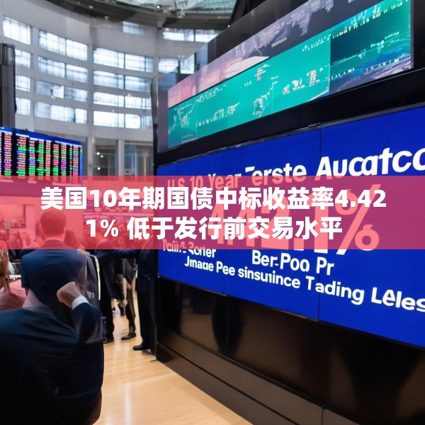 美国10年期国债中标收益率4.421% 低于发行前交易水平