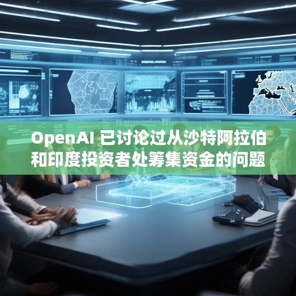 OpenAI 已讨论过从沙特阿拉伯和印度投资者处筹集资金的问题