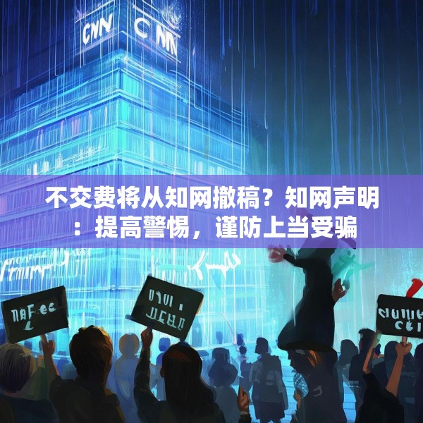 不交费将从知网撤稿？知网声明：提高警惕，谨防上当受骗