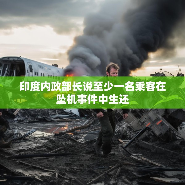 印度内政部长说至少一名乘客在坠机事件中生还