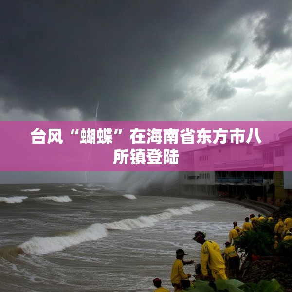台风“蝴蝶”在海南省东方市八所镇登陆