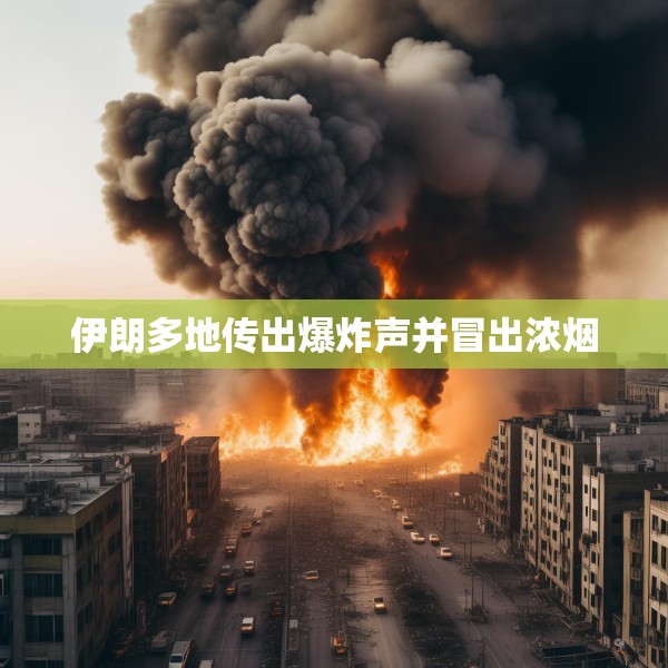 伊朗多地传出爆炸声并冒出浓烟