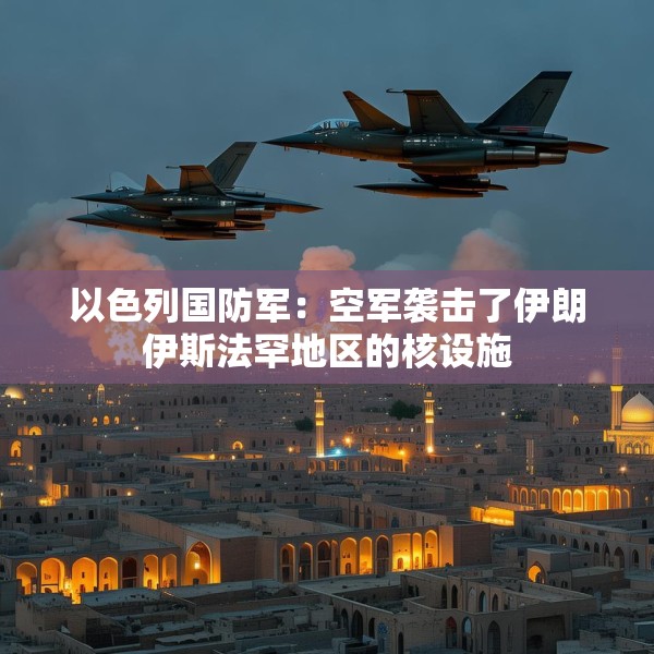 以色列国防军：空军袭击了伊朗伊斯法罕地区的核设施