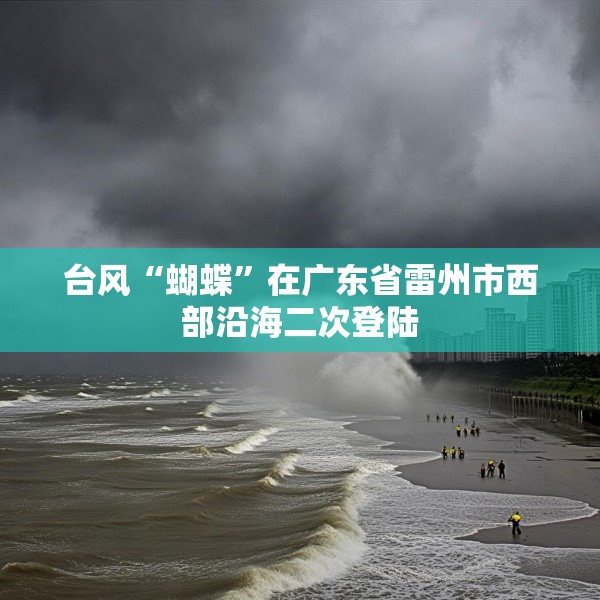 台风“蝴蝶”在广东省雷州市西部沿海二次登陆