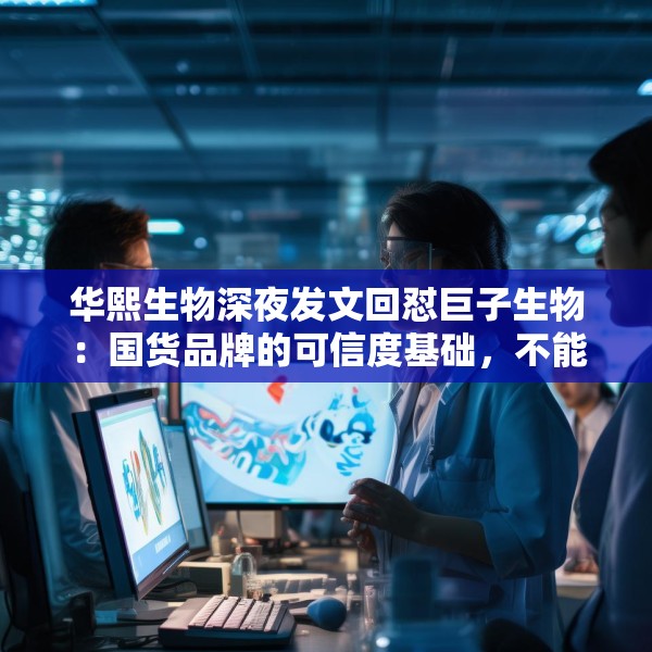 华熙生物深夜发文回怼巨子生物：国货品牌的可信度基础，不能建立在学术名称与概念滥用之上