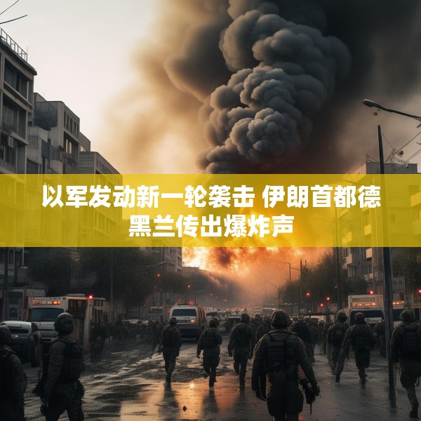 以军发动新一轮袭击 伊朗首都德黑兰传出爆炸声
