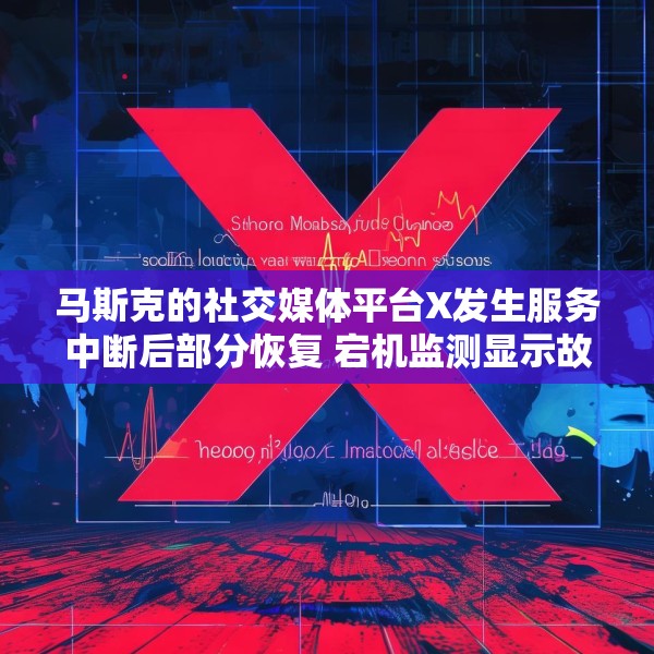 马斯克的社交媒体平台X发生服务中断后部分恢复 宕机监测显示故障峰值超万例