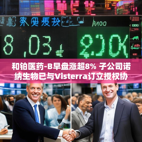 和铂医药-B早盘涨超8% 子公司诺纳生物已与Visterra订立授权协议