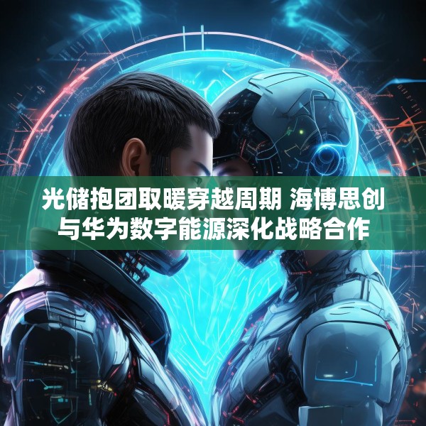 光储抱团取暖穿越周期 海博思创与华为数字能源深化战略合作