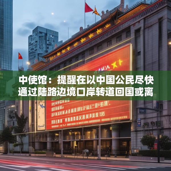 中使馆：提醒在以中国公民尽快通过陆路边境口岸转道回国或离境