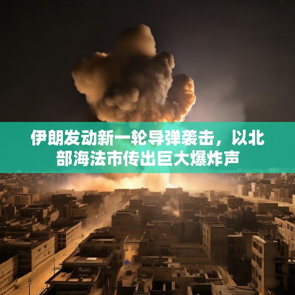 伊朗发动新一轮导弹袭击，以北部海法市传出巨大爆炸声