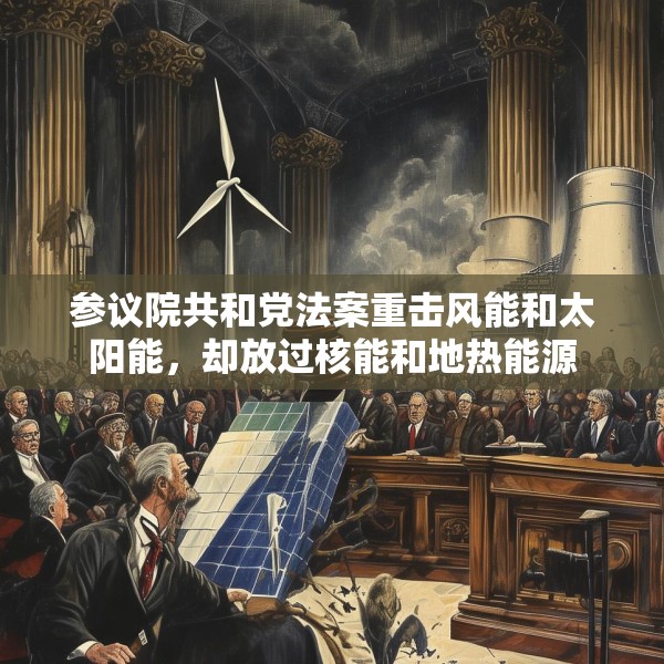 参议院共和党法案重击风能和太阳能，却放过核能和地热能源