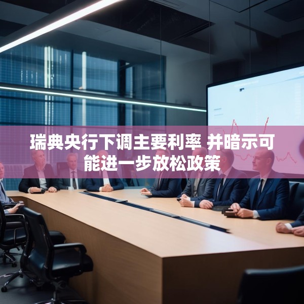 瑞典央行下调主要利率 并暗示可能进一步放松政策