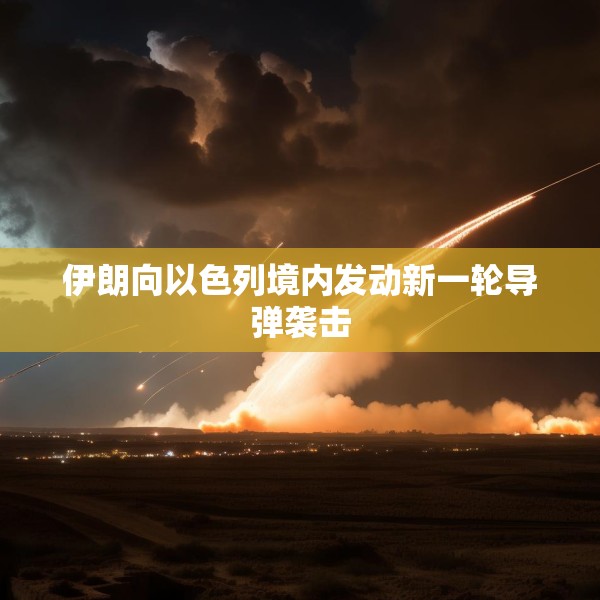伊朗向以色列境内发动新一轮导弹袭击