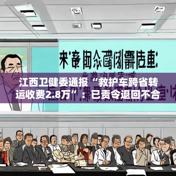 江西卫健委通报“救护车跨省转运收费2.8万”：已责令退回不合理收费