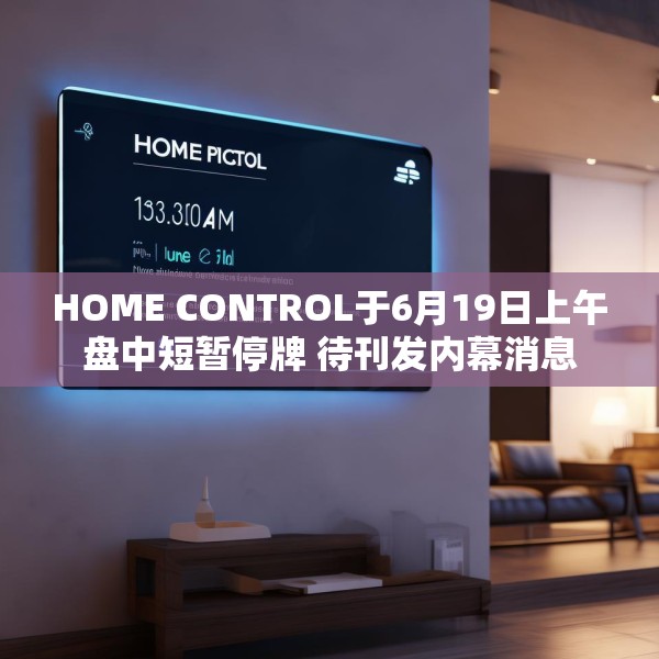 HOME CONTROL于6月19日上午盘中短暂停牌 待刊发内幕消息