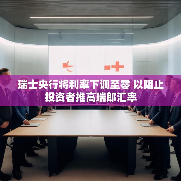 瑞士央行将利率下调至零 以阻止投资者推高瑞郎汇率