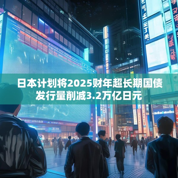日本计划将2025财年超长期国债发行量削减3.2万亿日元