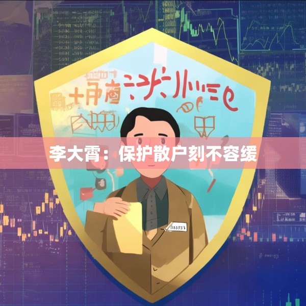 李大霄：保护散户刻不容缓
