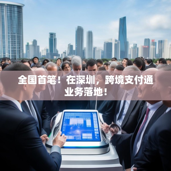 全国首笔！在深圳，跨境支付通业务落地！