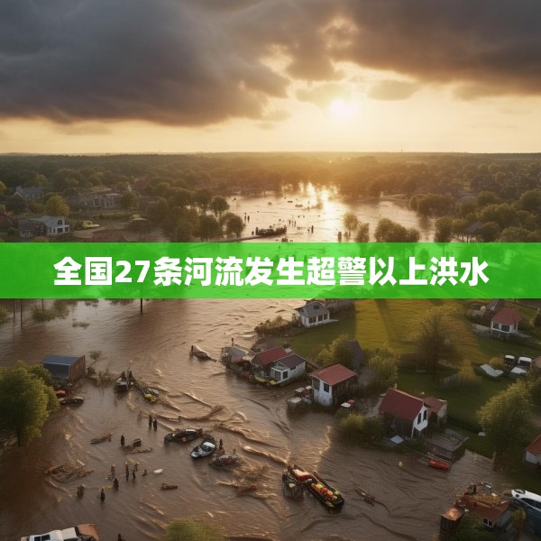 全国27条河流发生超警以上洪水