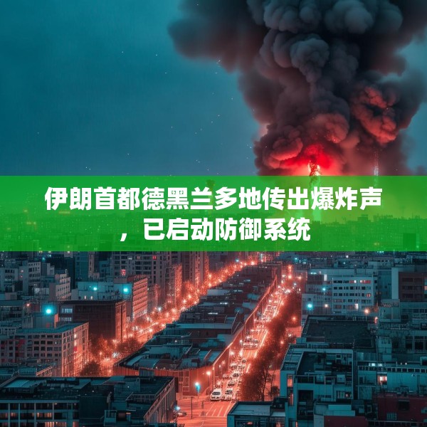 伊朗首都德黑兰多地传出爆炸声，已启动防御系统