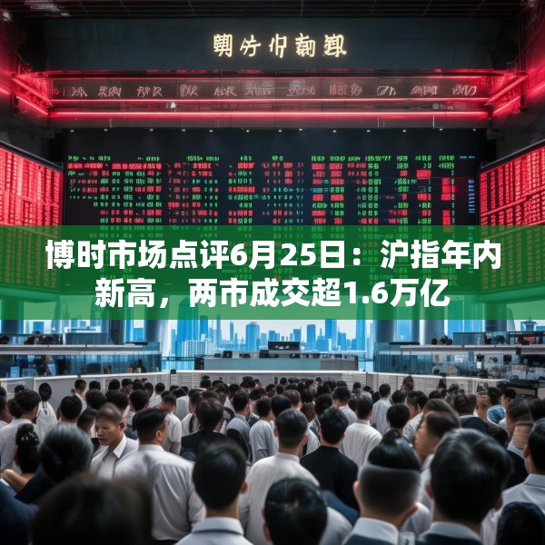 博时市场点评6月25日：沪指年内新高，两市成交超1.6万亿