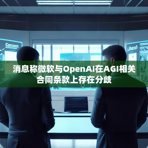 消息称微软与OpenAI在AGI相关合同条款上存在分歧