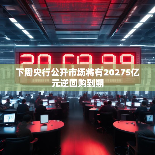 下周央行公开市场将有20275亿元逆回购到期