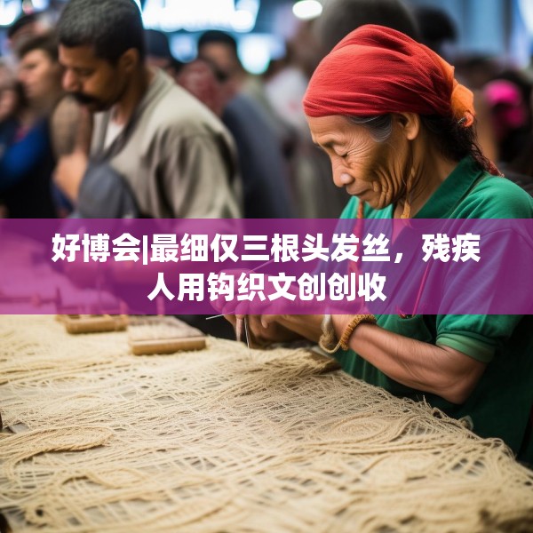 好博会|最细仅三根头发丝，残疾人用钩织文创创收