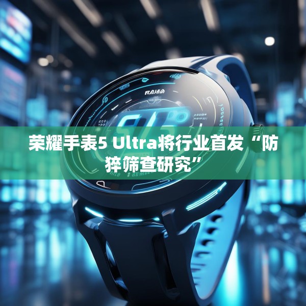 荣耀手表5 Ultra将行业首发“防猝筛查研究”