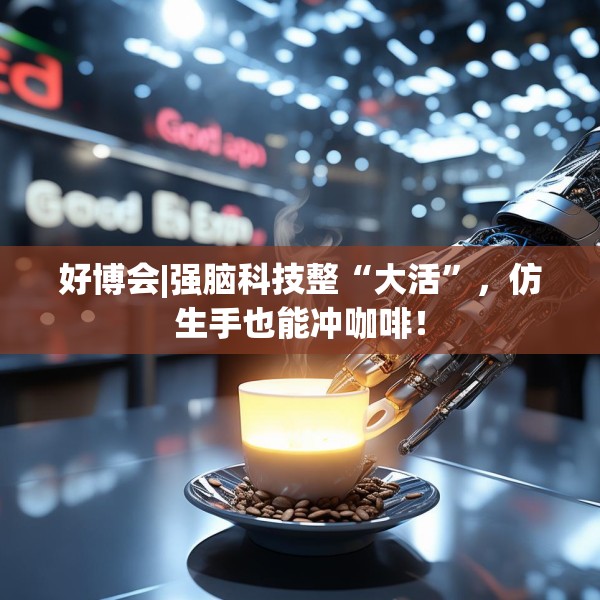 好博会|强脑科技整“大活”，仿生手也能冲咖啡！