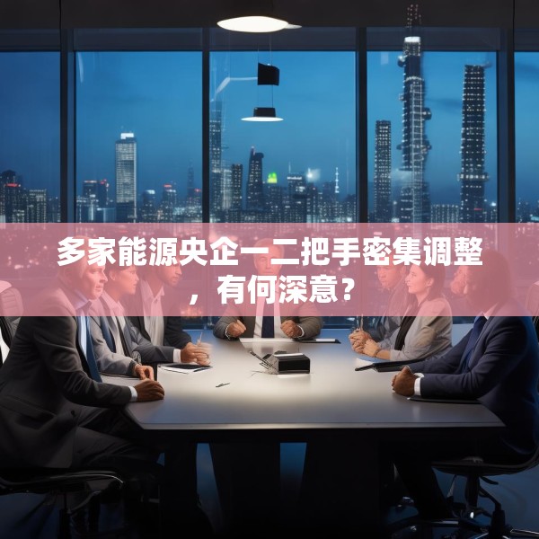 多家能源央企一二把手密集调整，有何深意？