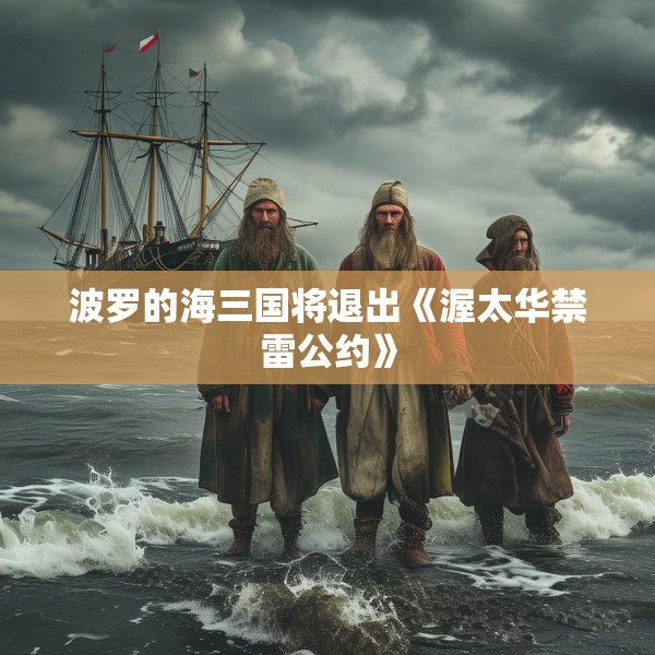 波罗的海三国将退出《渥太华禁雷公约》
