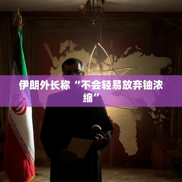 伊朗外长称“不会轻易放弃铀浓缩”