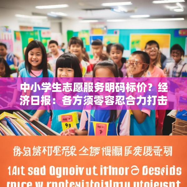 中小学生志愿服务明码标价？经济日报：各方须零容忍合力打击