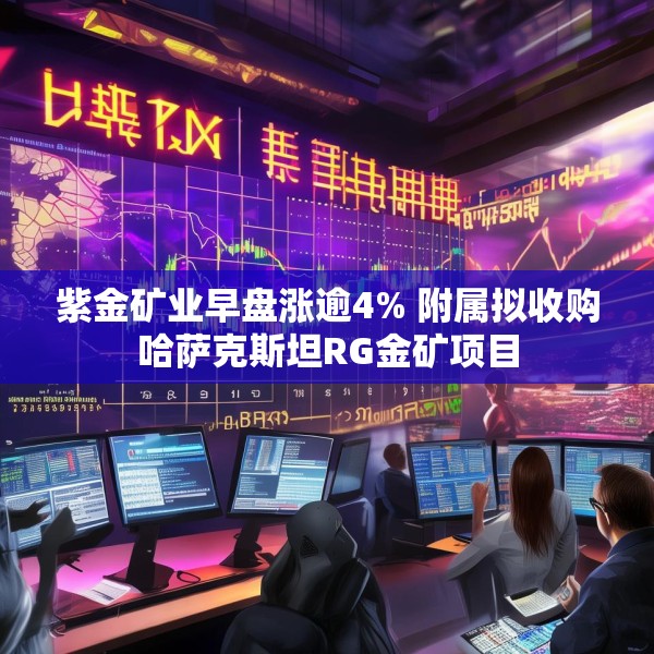 紫金矿业早盘涨逾4% 附属拟收购哈萨克斯坦RG金矿项目