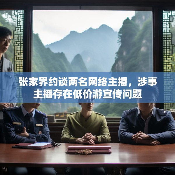 张家界约谈两名网络主播，涉事主播存在低价游宣传问题