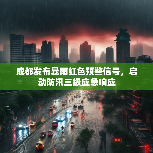 成都发布暴雨红色预警信号，启动防汛三级应急响应