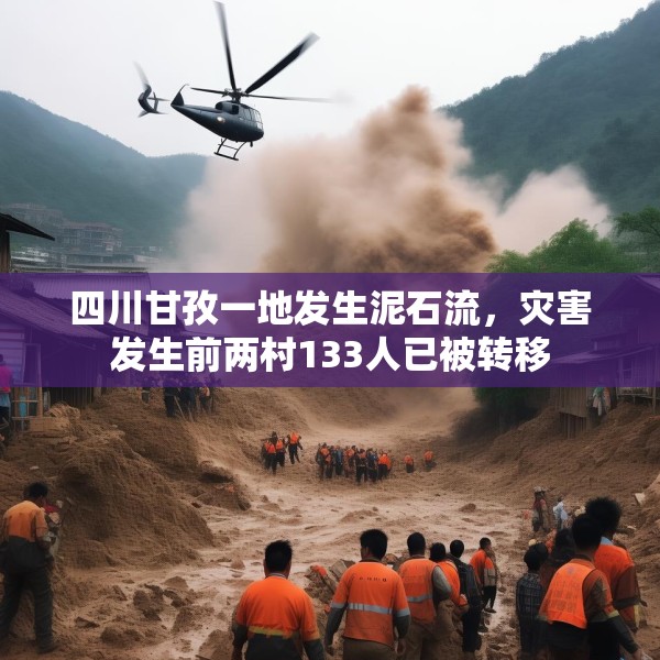 四川甘孜一地发生泥石流，灾害发生前两村133人已被转移