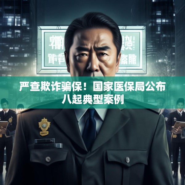 严查欺诈骗保！国家医保局公布八起典型案例