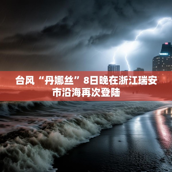 台风“丹娜丝”8日晚在浙江瑞安市沿海再次登陆